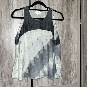 Laura Siegel Top Handcrafted Sleeveless Artsy Art to Wear Size L